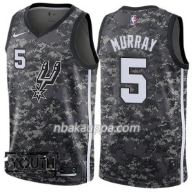 San Antonio Spurs Dejounte Murray 5 Nike City Edition Musta Pelipaidat Swingman - Lasten